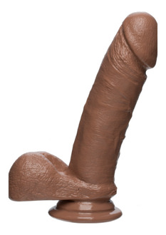 Doc Johnson Perfect D - Realistic FIRMSKYN Dildo met Ballen - 7 / 18 cm