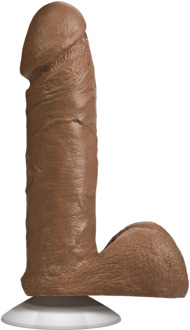 Doc Johnson Realistische Cock met Ballen - Verwijderbare Vac-U-Lock Zuignap - 6 / 16 cm - Karamel