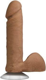 Doc Johnson Realistische Cock met Ballen - Verwijderbare Vac-U-Lock Zuignap - ULTRASKYN - 6 / 16 cm - Karamel