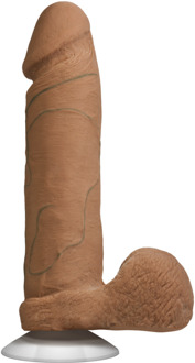 Doc Johnson Realistische Cock met Ballen - Verwijderbare Vac-U-Lock Zuignap - ULTRASKYN - 8 / 20 cm - Karamel