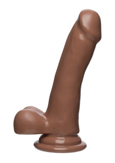 Doc Johnson Slim D - Realistic FIRMSKYN Dildo met Ballen - 6 / 15 cm