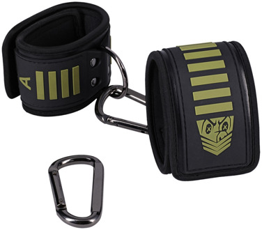 Doc Johnson Tactische Enkelboeien - Zwart/Groen