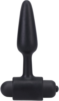 Doc Johnson Vibrerende Butt Plug - 3 / 8 cm - Zwart