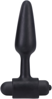 Doc Johnson Vibrerende Butt Plug - 4 / 10 cm - Zwart