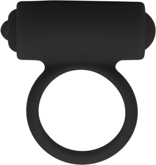 Doc Johnson Vibrerende C-ring - Zwart