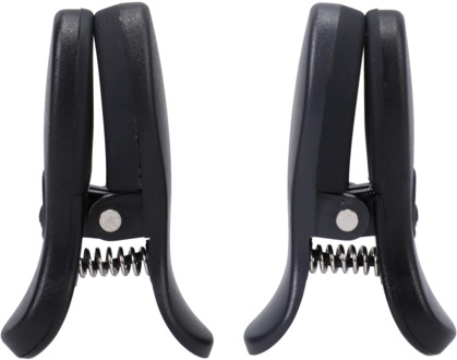 Doc Johnson Vibro Grippers - Vibrerende Tepelklemmen met Koffer - Zwart