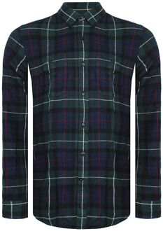 Dockers Geruit Heren Overhemd Groen/Navy