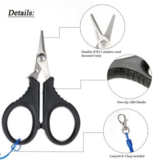 Docooler Small Fishing Scissors Line Cutter Cutting Fishing Lures Stainless Steel