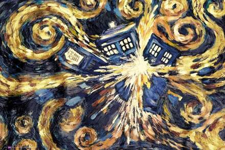 Doctor Who Gbeye Doctor Who Exploding Tardis Poster 91,5x61cm Multikleur