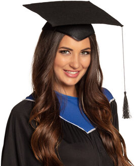 Doctoraalmuts Unisex Zwart One Size