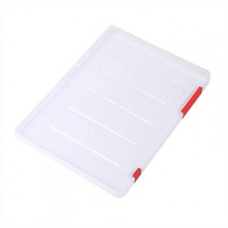 Document Case Praktische Slijtvaste Transparante Document Plastic Case Voor Tijdschriften Transparant Document Plastic Case Rood