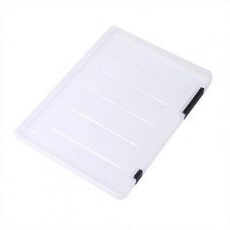 Document Case Praktische Slijtvaste Transparante Document Plastic Case Voor Tijdschriften zwart