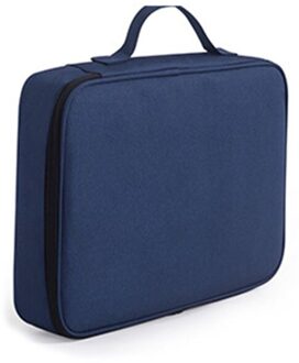 Document Ticket Opbergtas Waterdichte Grote Capaciteit Voor Home Office Travel Marineblauw