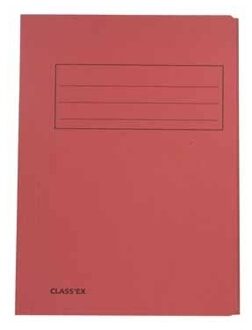 Documentenmap - A4 - rood - gerecycled karton - dossiermap