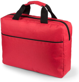 Documententas - rood - aktetas - 1 hoofdvak - 38x30x9 cm - polyester