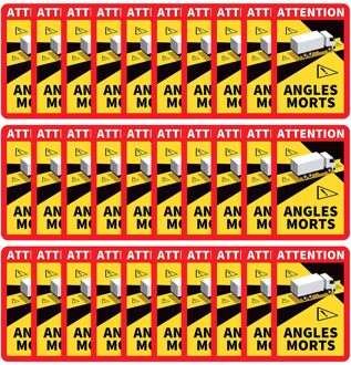 Dode Hoeken Op Zware Voertuigen-Waterdichte Sticker L.170 X H.250 Frankrijk Opmerking Singe Voor Mensen Veilig Dagelijks Gebruik Transport verbod