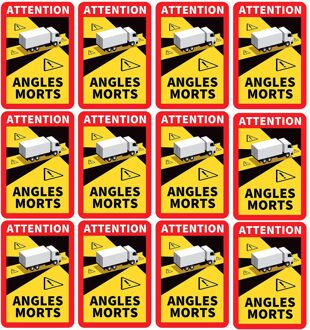 Dode Hoeken Op Zware Voertuigen-Waterdichte Sticker L.170 X H.250 Frankrijk Opmerking Singe Voor Mensen Veilig Dagelijks Gebruik Transport verbod