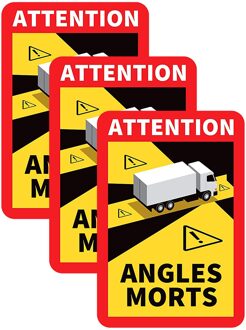 Dode Hoeken Op Zware Voertuigen-Waterdichte Sticker L.170 X H.250 Frankrijk Opmerking Singe Voor Mensen Veilig Dagelijks Gebruik Transport verbod