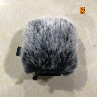 Dode Kat Outdoor Kunstmatige Bont Wind Muff Voorruit Shield Buiten Voorruit Voor Zoom H3-VR Alleen B-Elastic