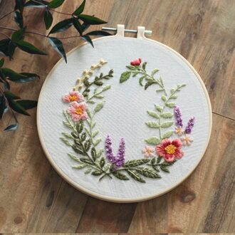 Doden Tijd Cirkel Borduurwerk Kit, Handwerken Borduren, Kruissteek Kits, Borduren Voor Beginner, diy Art Naaien Craft # Een