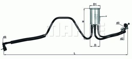 Dodge Brandstoffilter KL544