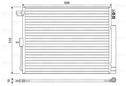 Dodge Condensor, airconditioning 822616