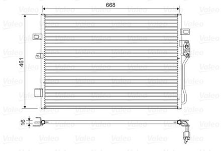 Dodge Condensor, airconditioning 822625