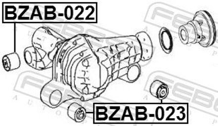 Dodge Drager, differentieel BZAB022