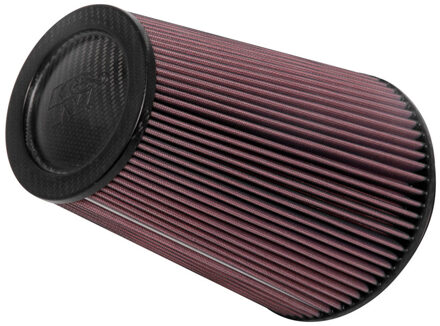 Dodge K&N Universeel filter - carbonvezel top - 152mm aansluiting, 190mm bodem, 127mm top, 254mm hoogte (R RP3280