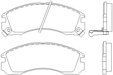Dodge Remblokken set 2136301