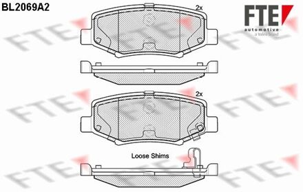 Dodge Remblokken set BL2069A2