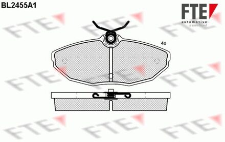 Dodge Remblokken set BL2455A1