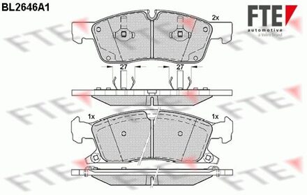 Dodge Remblokken set BL2646A1