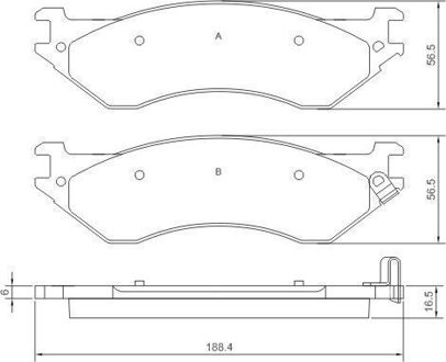 Dodge Remblokken set