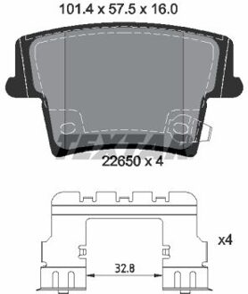 Dodge Remblokkenset, schijfrem 2265001