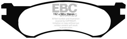 Dodge Remblokkenset, schijfrem DP1306