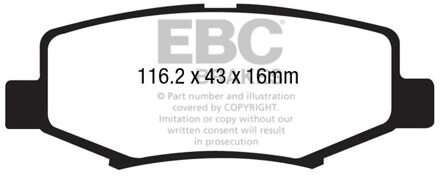 Dodge Remblokkenset, schijfrem DP1799