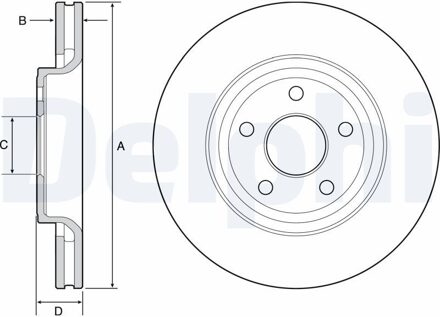 Dodge Remschijf BG9121C