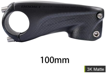 Dodici Full Carbon Fiber Fiets Stem 31.8*80/90/100/110Mm Stuurpen Mtb racefiets Stuurpen 6 Graden Fietsen Stuurpen Onderdelen matte 100mm