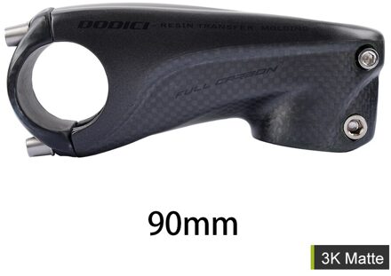 Dodici Full Carbon Fiber Fiets Stem 31.8*80/90/100/110Mm Stuurpen Mtb racefiets Stuurpen 6 Graden Fietsen Stuurpen Onderdelen matte 90mm