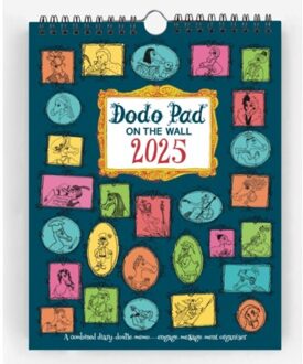 Dodo Pad On The Wall 2025 - Calendar Year Wall Hanging Week To View Calendar Organiser - Lord Dodo