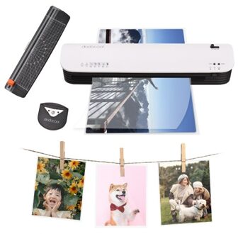 dodocool SL399 Laminator Machine Set A3 Size Hot and Cold Lamination 2 Roller System with 25 A3/A4/A5/A6 Laminating Pouches Corner Rounder for Home Office School Supplies
