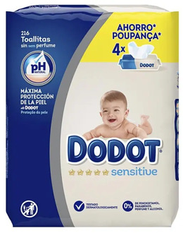 DODOT SENSITIVE PH natural wet wipes 216 PCs