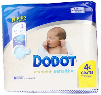 DODOT SENSITIVE T1 diapers 2-5 kg 28 PCs