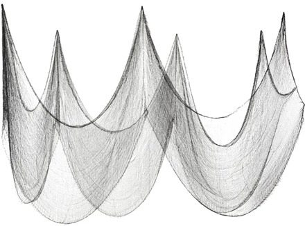 Doek Halloween Zwart Smooth (9,8m)