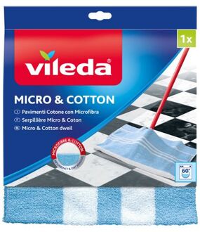 Doeken & Sponzen Vileda Micro & Coton Dweil 50X60