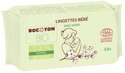 Doekjes Bocoton Organic Baby Wipes 54 st