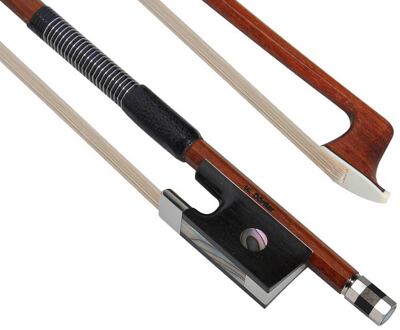 Dörfler DV17-FS vioolstrijkstok 4/4 vioolstrijkstok 4/4, pernambuco, achthoekig, gewikkeld met Engelse visbeen en nikkel