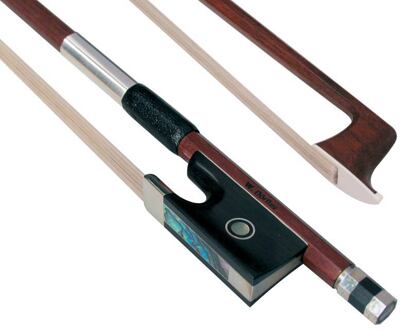 Dörfler DV19A vioolstrijkstok 4/4 vioolstrijkstok 4/4, pernambuco, Parijs oog, met hiel, achthoekig