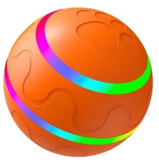 Dog Ball Toy Interactive Puppy Cat Pet Rolling Toy with Self Rotating Bouncing Ball LED Light Rechargeable Battery for Medium/Large Dog Birthday Gift